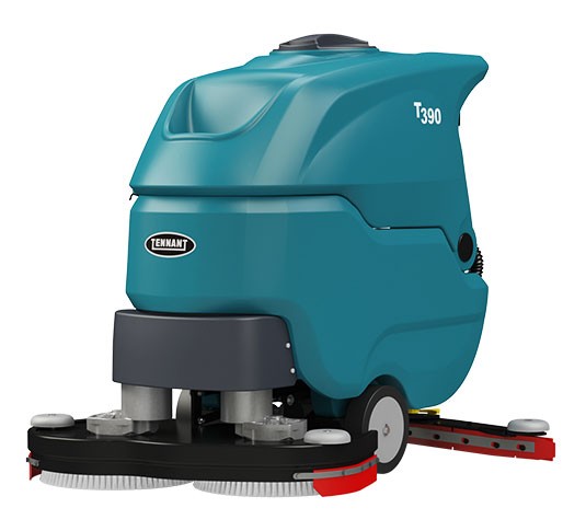 T390 Restregadora de pisos de operador caminando alt 4